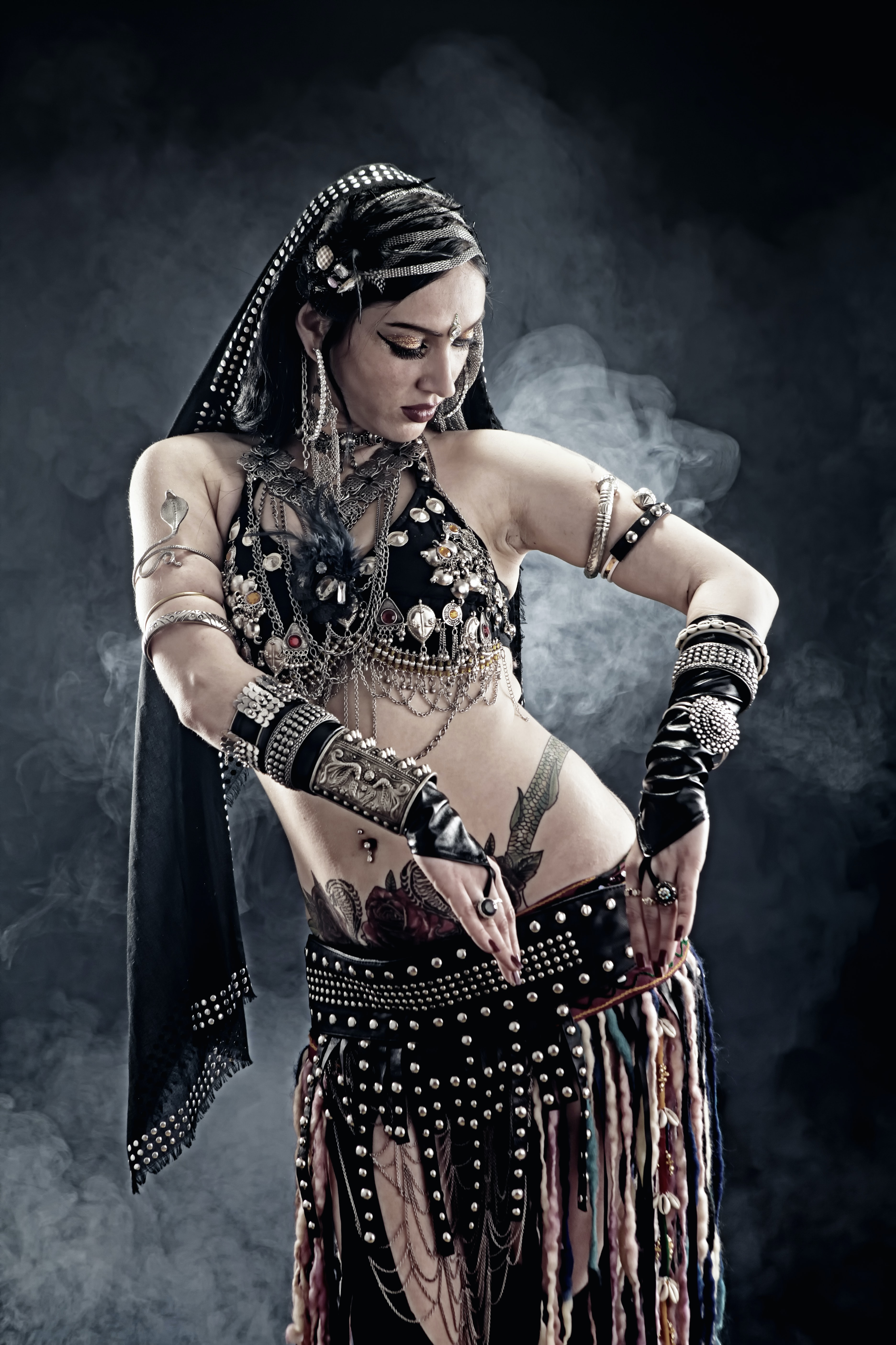 Belly Dancer With Dark background